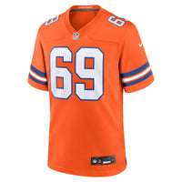 Denver Broncos Mark Schlereth Orange jersey – view 3