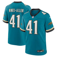 Jacksonville Jaguars Josh Hines-Allen Teal jersey – view 2