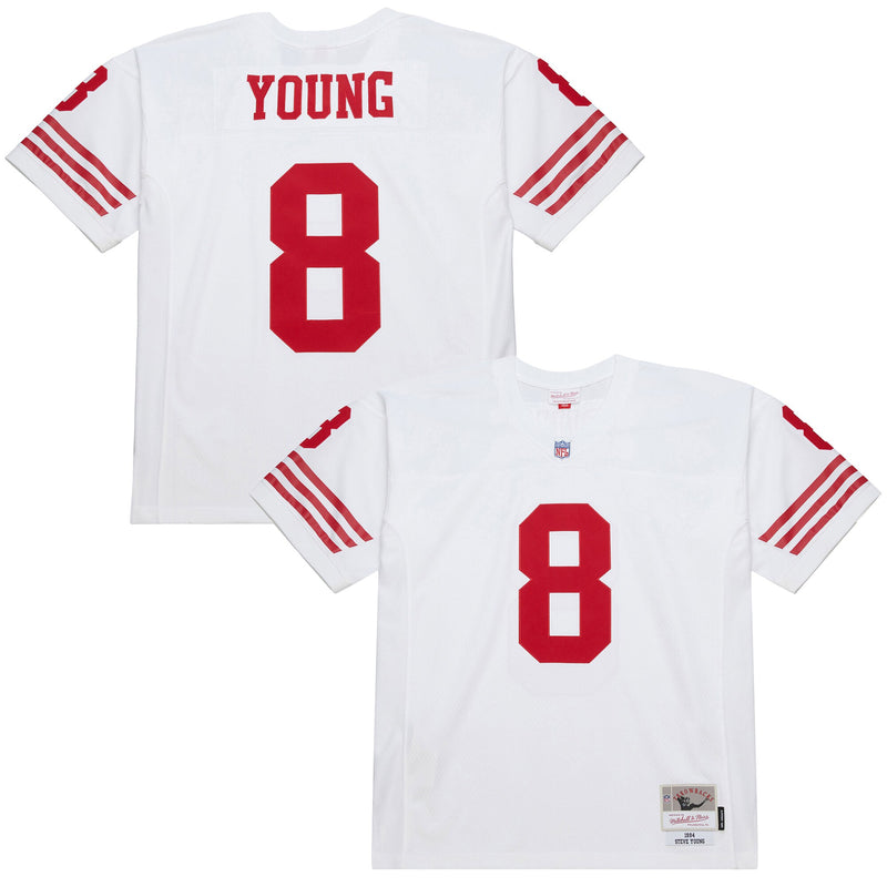 San Francisco 49ers Steve Young White jersey – view 1