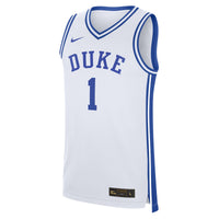 #1 Duke Blue Devils Nike Home Replica Jersey - White