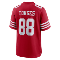San Francisco 49ers Jake Tonges Scarlet jersey – view 3