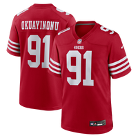 San Francisco 49ers Sam Okuayinonu Scarlet jersey – view 1