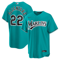 Miami Marlins Sandy Alcantara Nike Teal Alternate Replica Jersey