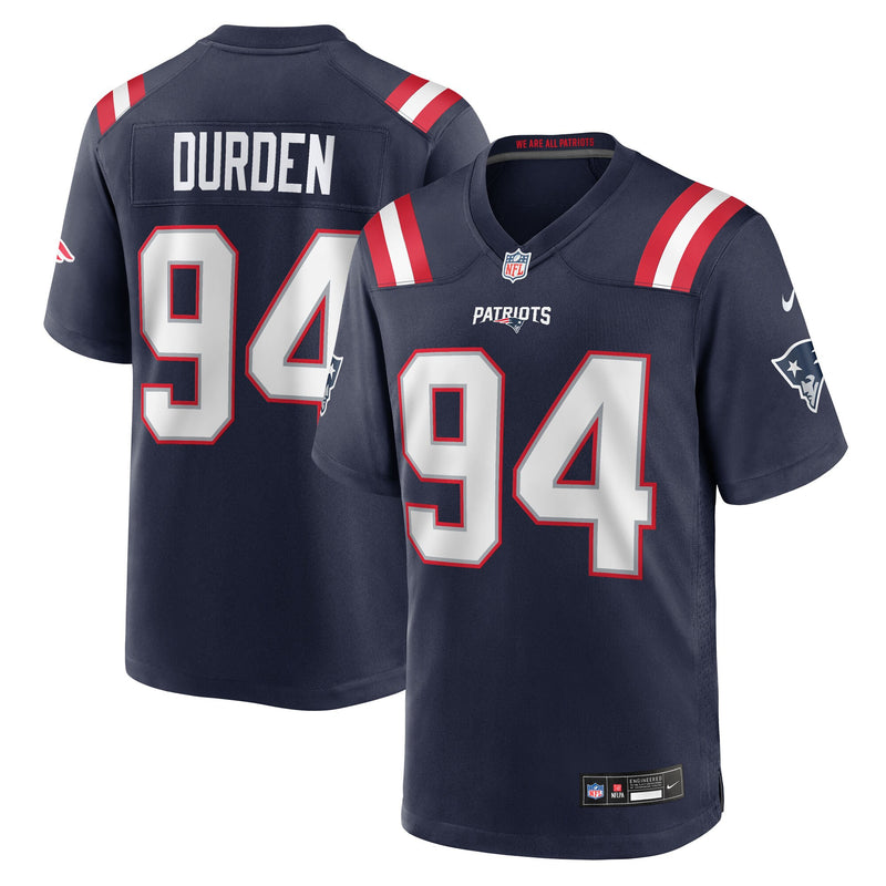 New England Patriots Cory Durden Navy jersey – view 1