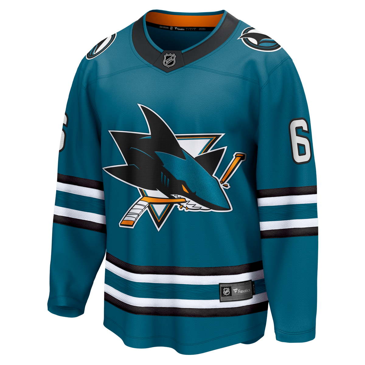 San Jose Sharks Sam Dickinson Fanatics Teal Home Breakaway Jersey