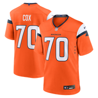 Denver Broncos Marques Cox Nike Orange Team Game Jersey