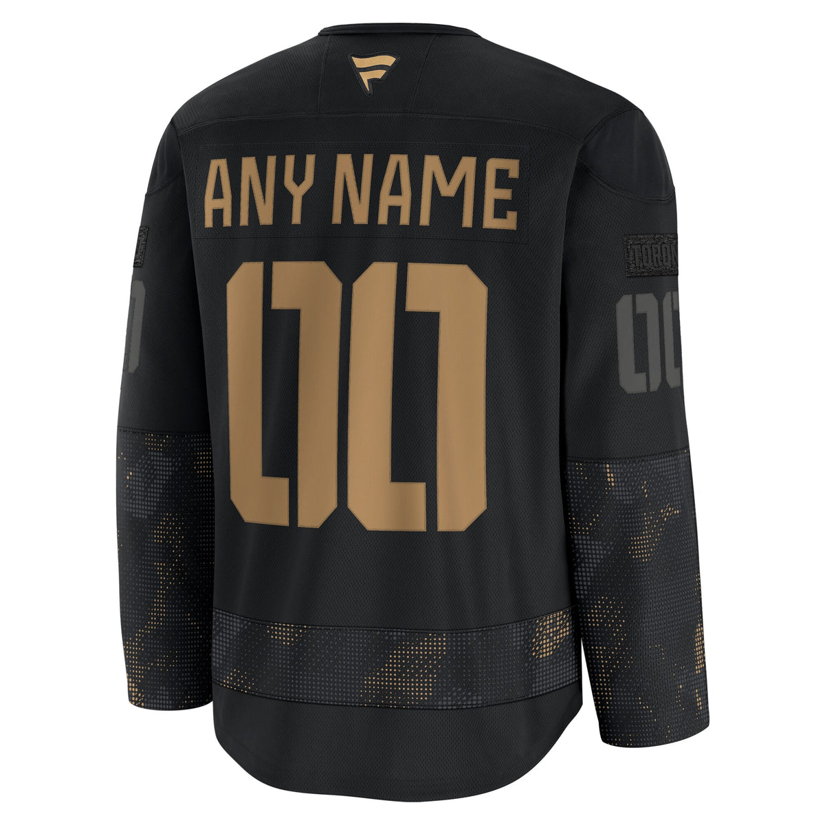 Toronto Maple Leafs Fanatics Black 2024 Military Appreciation Custom Practice Jersey
