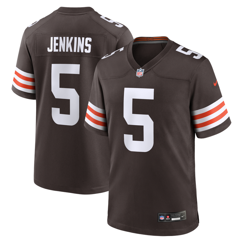 Cleveland Browns Rayshawn Jenkins Brown jersey – view 1