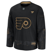 Philadelphia Flyers Fanatics Black 2024 Military Appreciation Practice Jersey