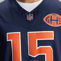 Chicago Bears Rome Odunze Nike Navy 2026 Rivalries Collection Printed Limited Jersey