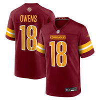 Washington Commanders Tyler Owens Burgundy jersey – view 2