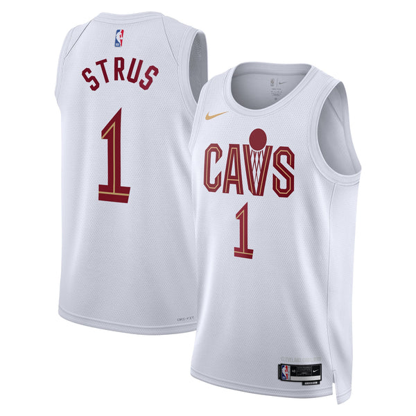 Cleveland Cavaliers Nike Association Edition Swingman Jersey - White - Max Strus -