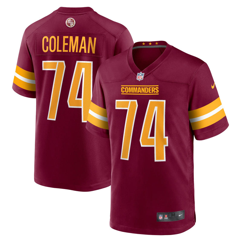 Washington Commanders Brandon Coleman Burgundy jersey – view 1