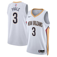 New Orleans Pelicans Nike Association Edition Swingman Jersey - White - Jordan Poole -