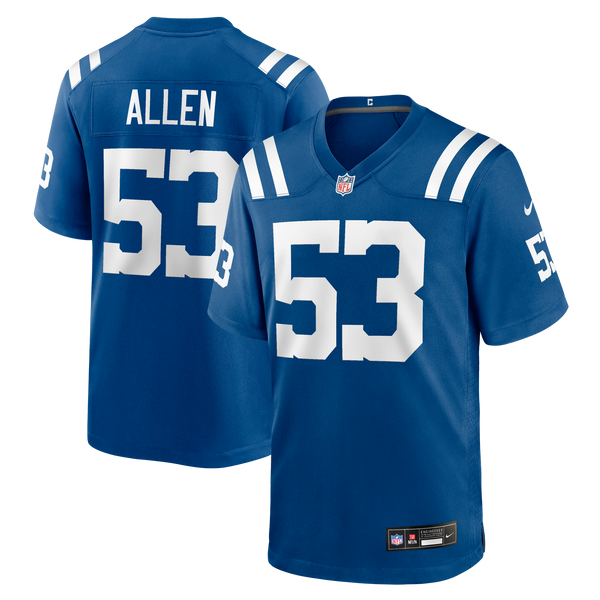 Indianapolis Colts CJ Allen Nike Royal Team Game Jersey