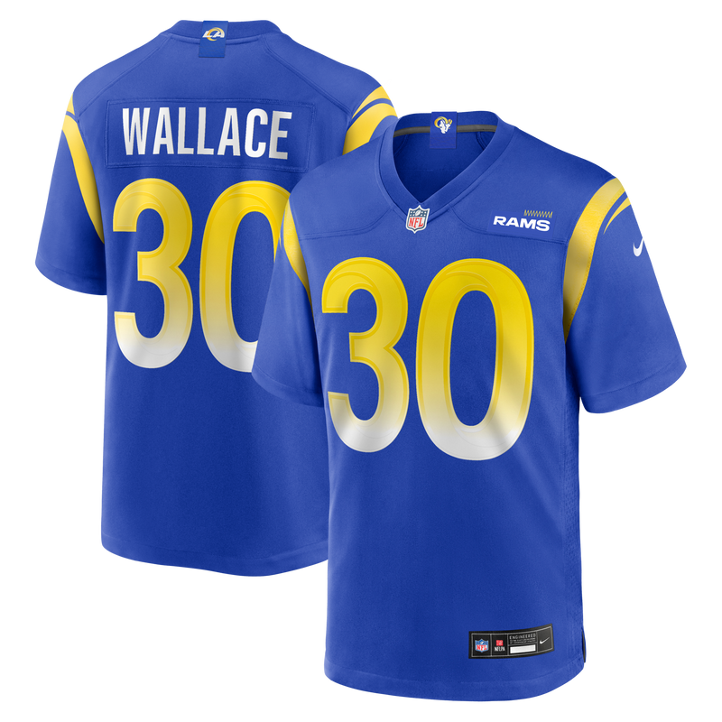 Los Angeles Rams Josh Wallace Royal jersey – view 1