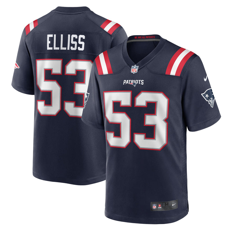 New England Patriots Christian Elliss Navy jersey – view 1