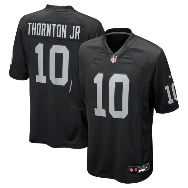 Las Vegas Raiders Dont'e Thornton Jr. Nike Black Team Game Jersey
