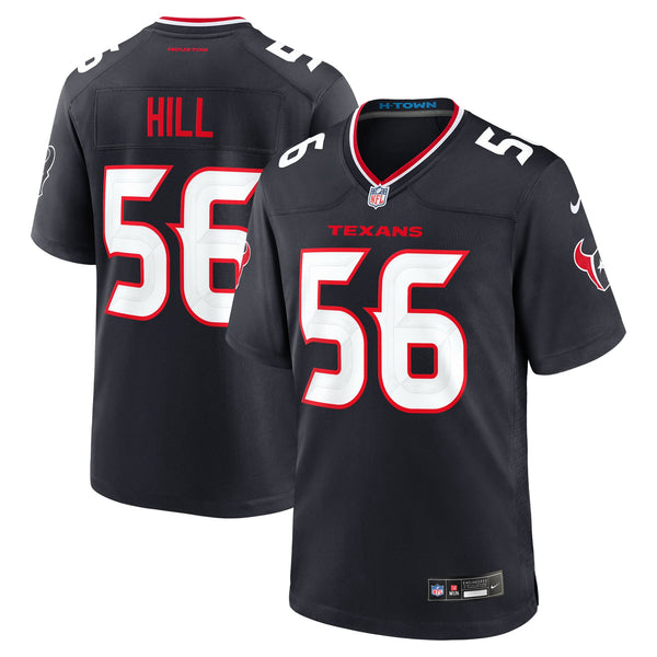 Houston Texans Jamal Hill Nike Navy Team Game Jersey