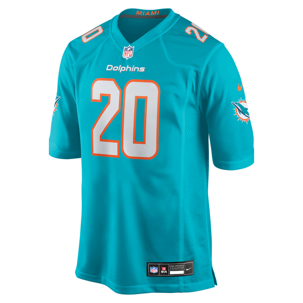 Miami Dolphins Jordyn Brooks Nike Aqua Game Jersey