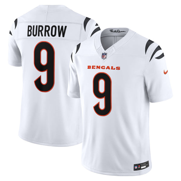Cincinnati Bengals Joe Burrow Nike White Vapor F.U.S.E. Printed Limited Jersey