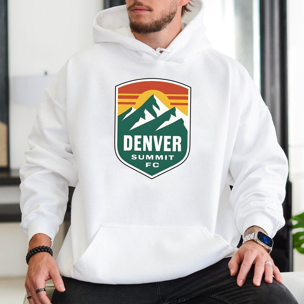 Denver Colorado Hoodie | Retro Mountain Peak Graphic | Premium Cotton Blend | Gift for Hikers and Travel Lovers