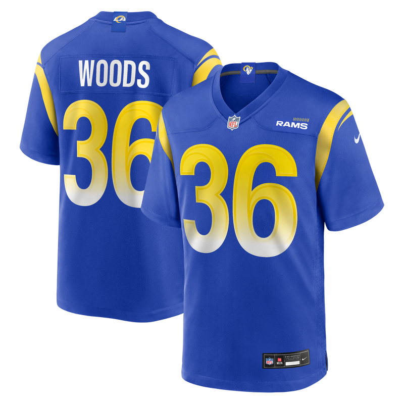 Los Angeles Rams Charles Woods Royal jersey – view 1