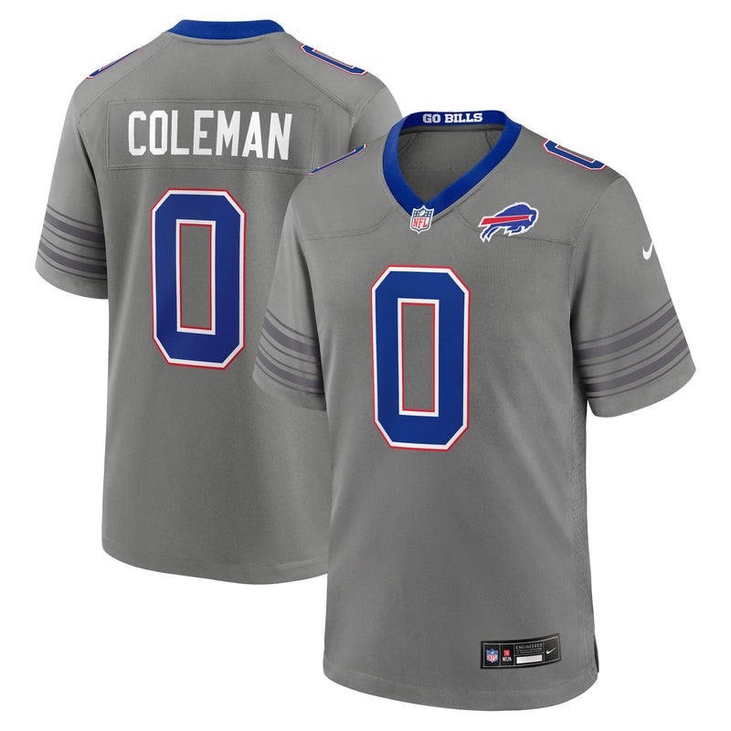 Buffalo Bills Keon Coleman Gray jersey – view 1