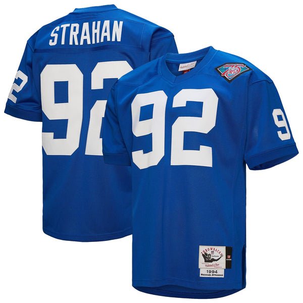 New York Giants 1994 Michael Strahan Mitchell & Ness Royal Authentic Throwback Retired Player Jersey