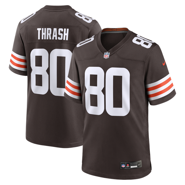Cleveland Browns Jamari Thrash Nike Brown Team Game Jersey