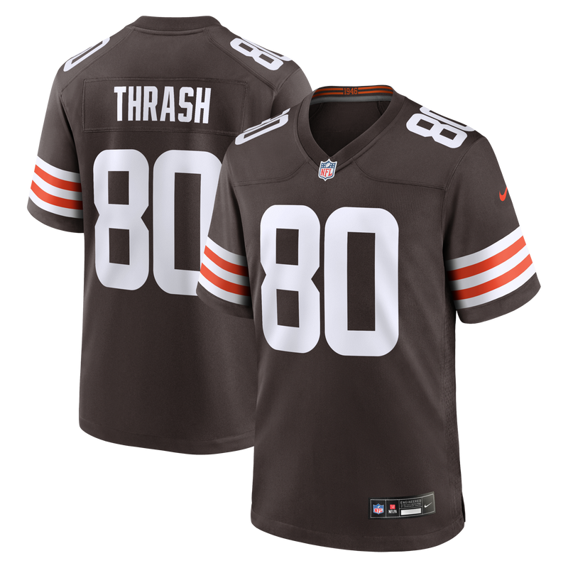 Cleveland Browns Jamari Thrash Brown jersey – view 1