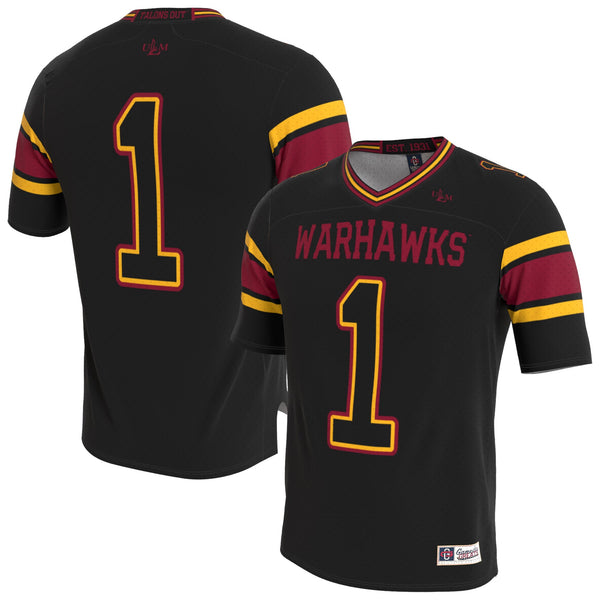 ULM Warhawks GameDay Greats Lightweight Collegiate Football Blackout Fashion Jersey - Black