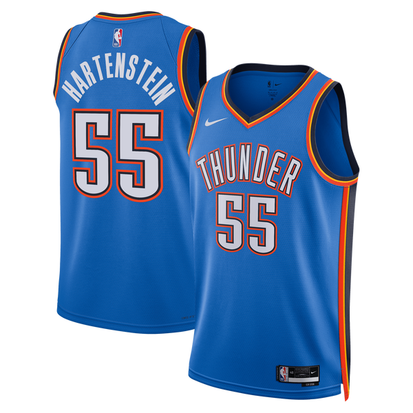 Oklahoma City Thunder Nike Icon Edition Swingman Jersey - Blue - Isaiah Hartenstein -