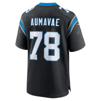 Carolina Panthers Popo Aumavae Black jersey – view 4