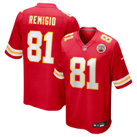 Kansas City Chiefs Nikko Remigio Red jersey – view 1