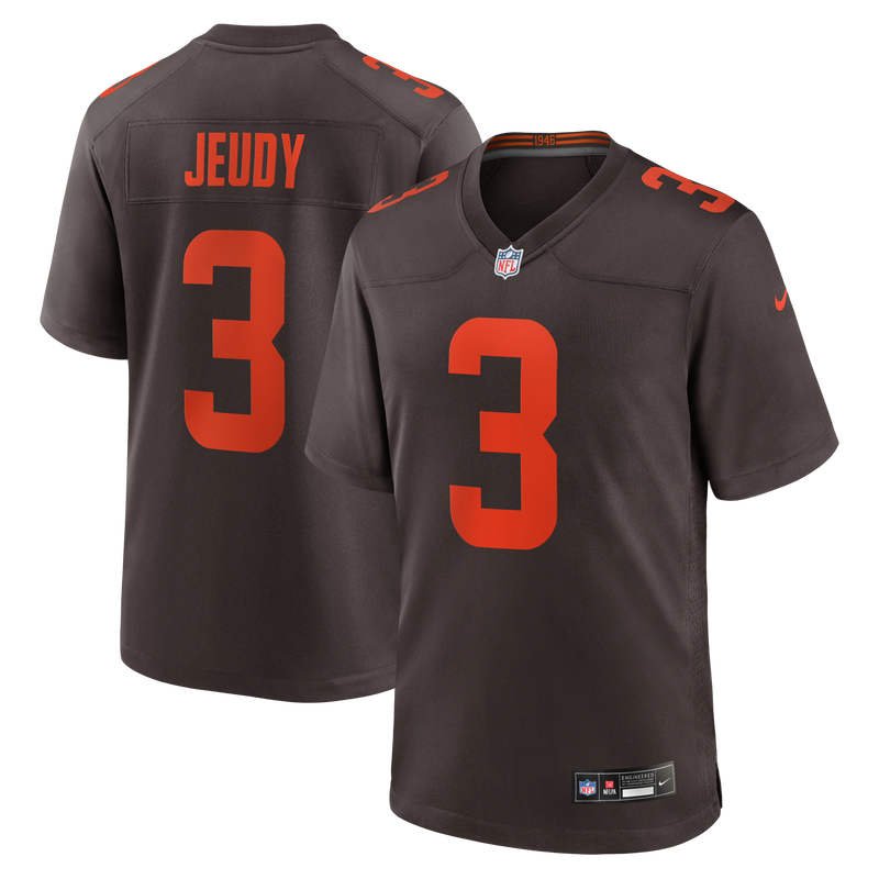 Cleveland Browns Jerry Jeudy Brown jersey – view 1