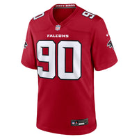Atlanta Falcons Da'Shawn Hand Nike Red Team Game Jersey