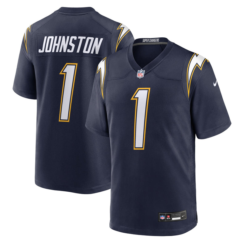 Los Angeles Chargers Quentin Johnston Navy jersey – view 1
