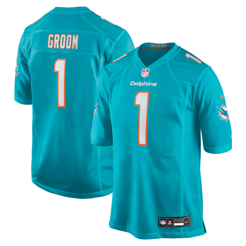 Miami Dolphins Aqua jersey – view 1