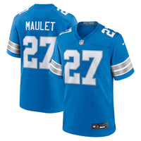 Detroit Lions Arthur Maulet Blue jersey – view 1