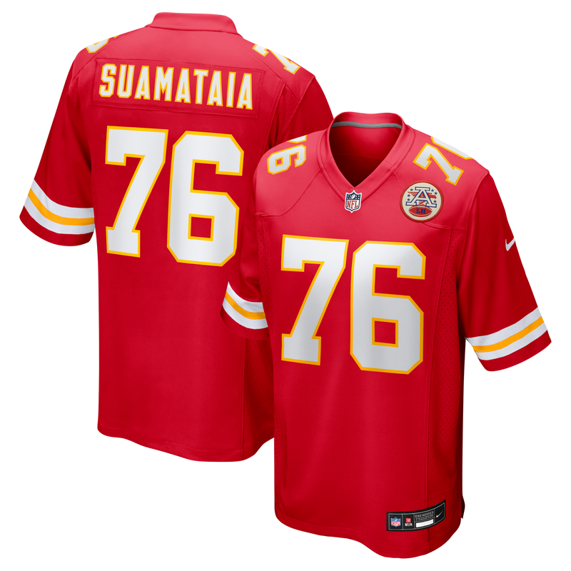 Kansas City Chiefs Kingsley Suamataia Red jersey – view 1