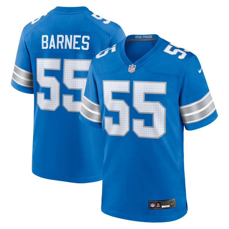 Detroit Lions Derrick Barnes Blue jersey – view 1