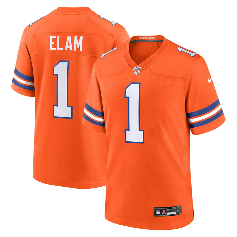 Denver Broncos Jason Elam Orange jersey – view 1