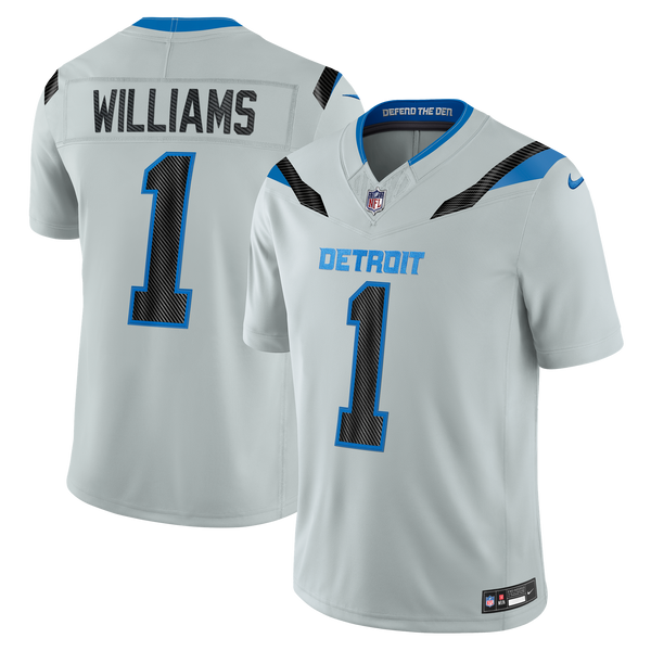 Detroit Lions Jameson Williams Nike Silver 2026 Rivalries Collection Printed Limited Jersey