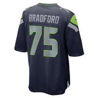 Seattle Seahawks Anthony Bradford Navy jersey – view 4
