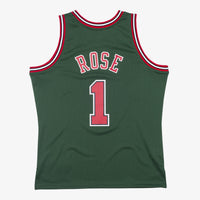 Chicago Bulls Mitchell & Ness Go-Green Swingman Jersey Derrick Rose 2008-09