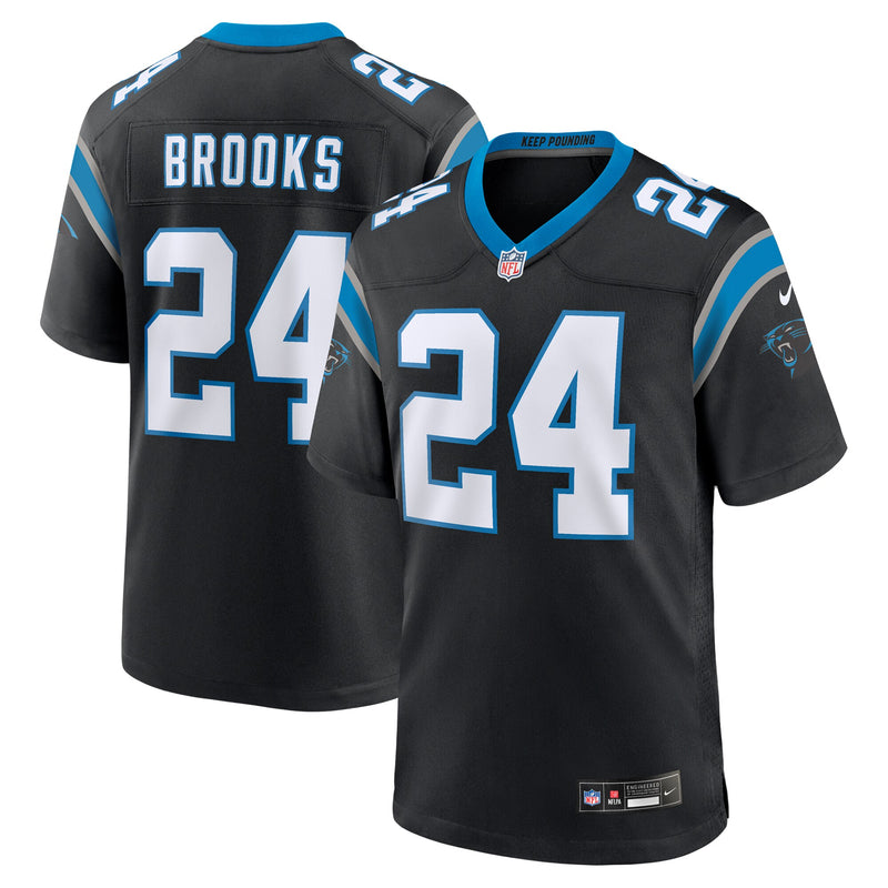 Carolina Panthers Jonathon Brooks Black jersey – view 1