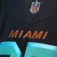 Miami Dolphins Dan Marino Nike Navy Rivalries Collection Printed Limited Jersey