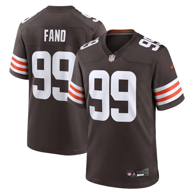 Cleveland Browns Logan Fano Nike Brown Team Game Jersey