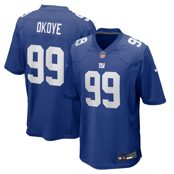 New York Giants Basil Okoye Nike Royal Team Game Jersey